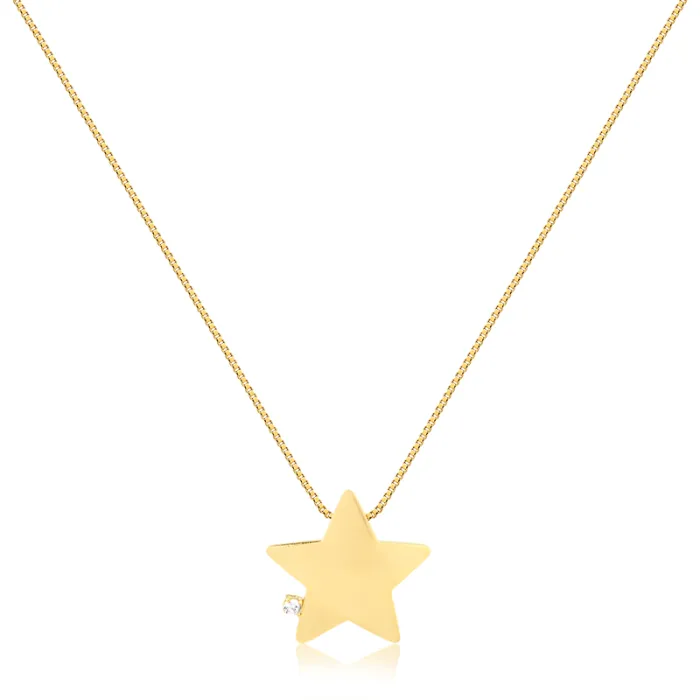 Colar com Pingente de Estrela