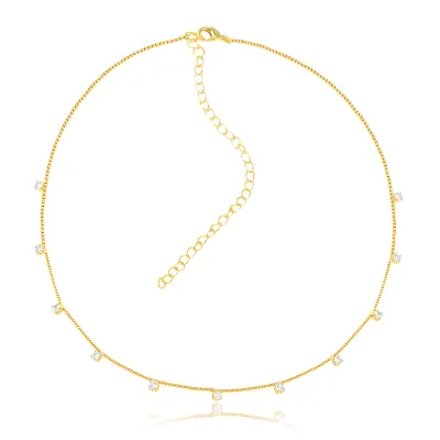 Choker Pedrinhas de Zircônia