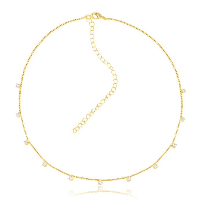 Choker Pedrinhas de Zircônia
