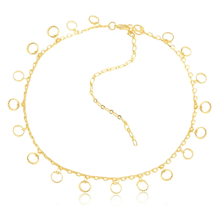 Choker Malha com Argolinhas