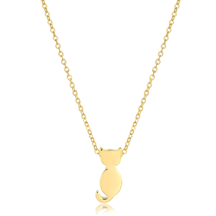 Colar Mini Cartier com pingente de gato