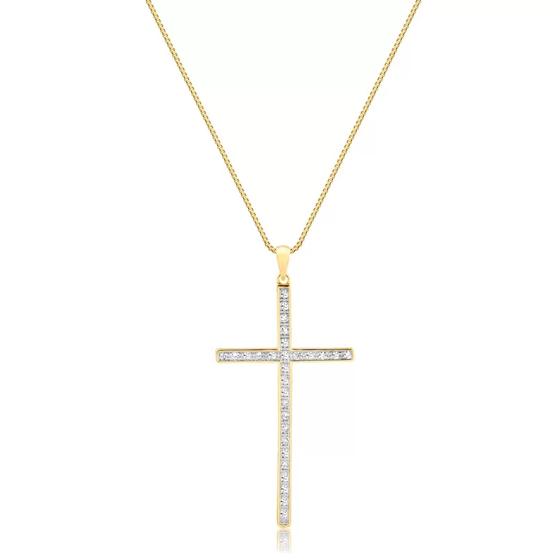 Colar com Crucifixo longo