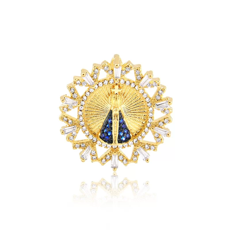 Colar com Pingente de Nossa Senhora - Mandala
