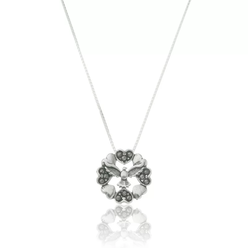 Colar Mandala Espírito Santo em Prata