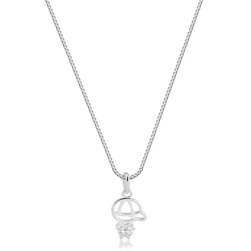 Colar com Ping Filhos Menino em Prata